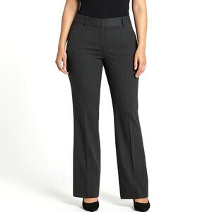 Van Heusen Heathered Dark Gray Modern Fit Dress Pants Womens Size 8 NWT